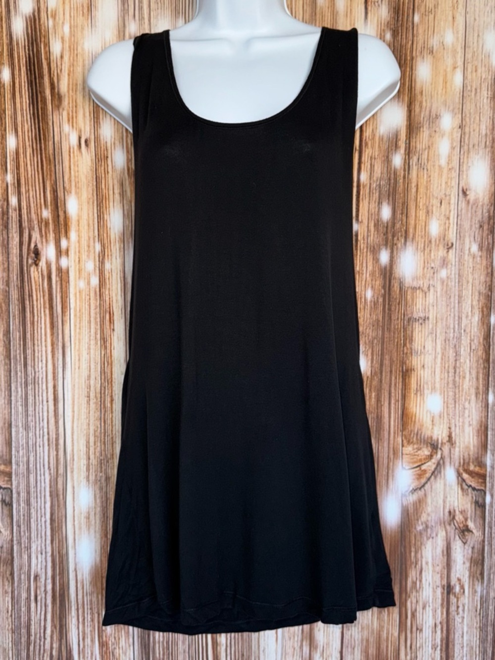 Champion Black Scoop Neck Tank Top